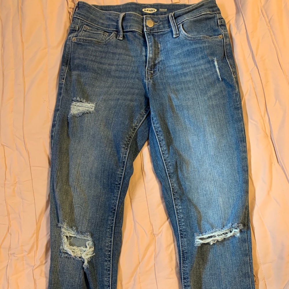 Old navy rockstar super skinny jeans